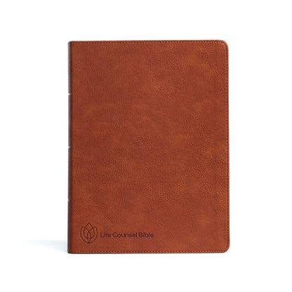 Life Counsel Bible - Burnt Sienna LeatherTouch THUMB INDEXED - CSB (Christian Standard Version)