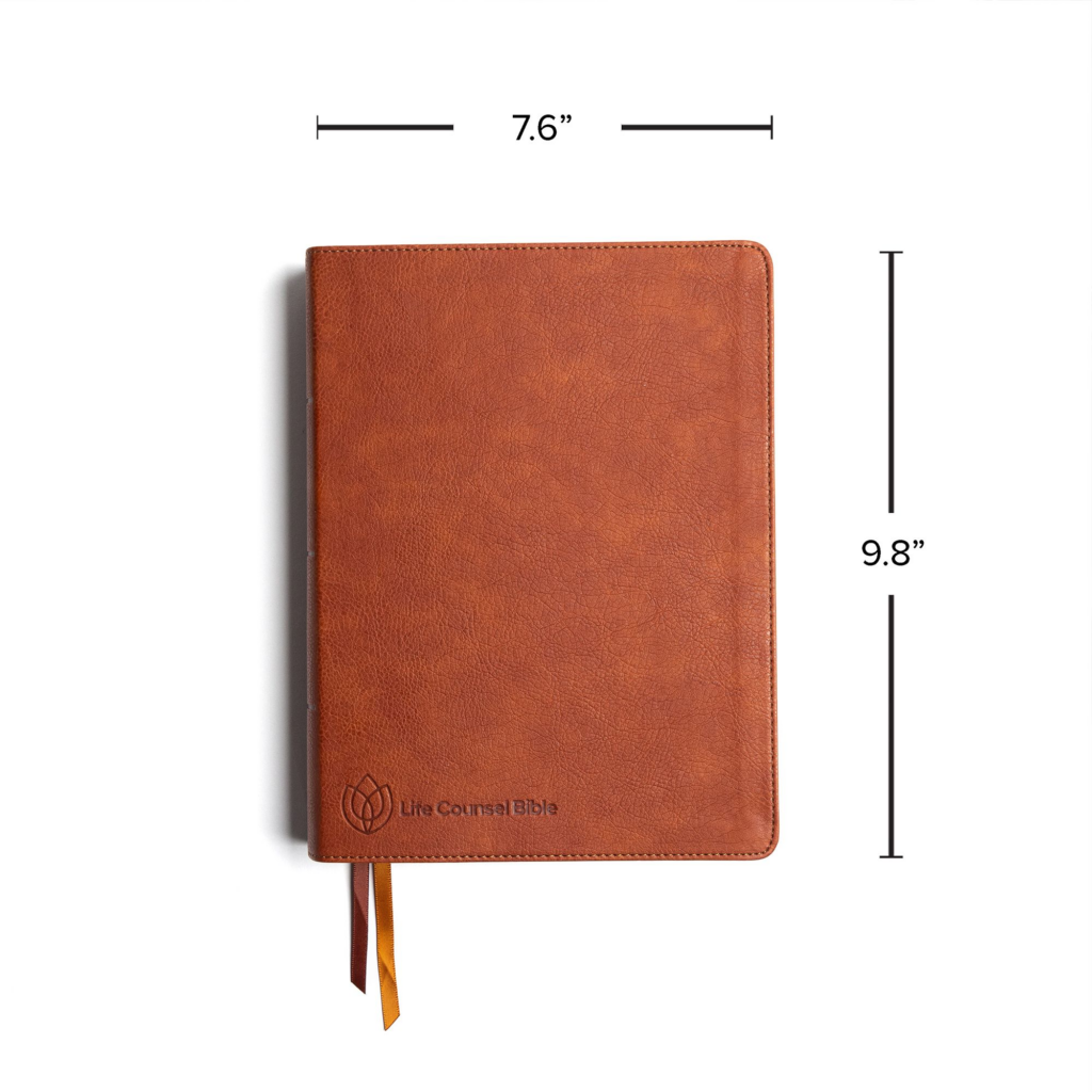 Life Counsel Bible - Burnt Sienna LeatherTouch - CSB (Christian Standard Version)