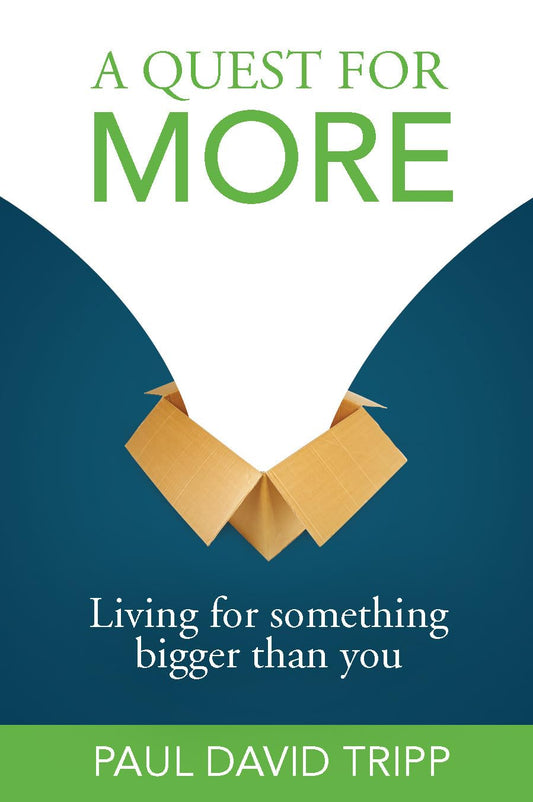 A Quest For More: Living For Something Bigger Than You by Paul David Tripp